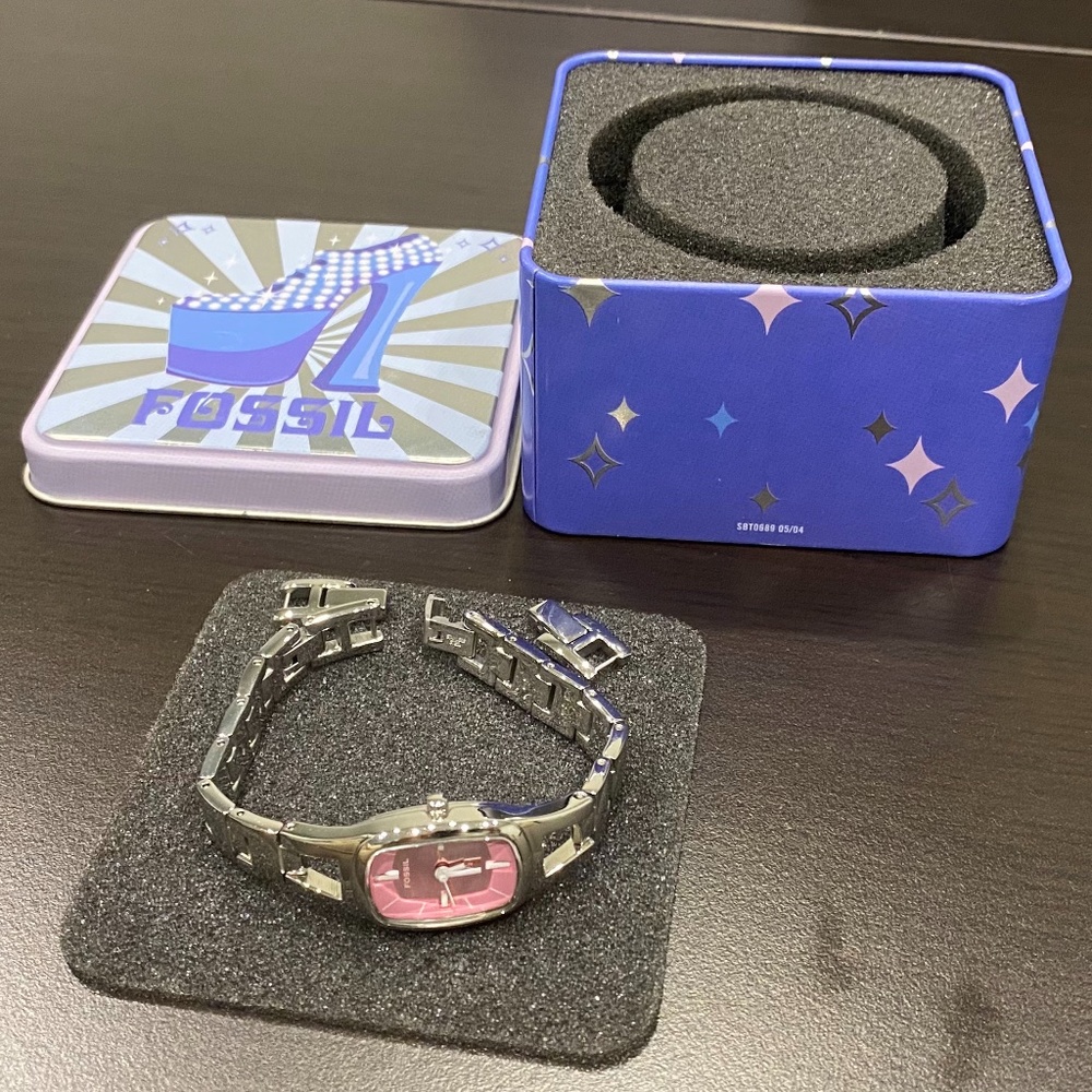 Fossil Pink Stainless Steel Watch